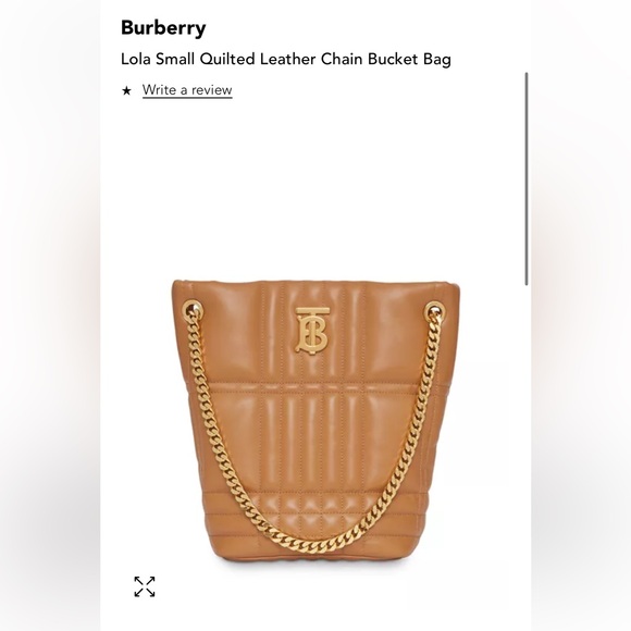 Burberry Lola Small Quilted Leather Chain Bucket Bag - Picture 14 of 16